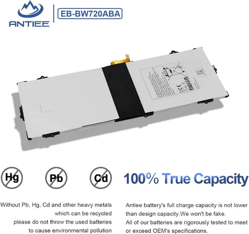 Miniatura 4 de EB-BW720ABA EB-BW720ABE Batería para Samsung ChromeBook Plus V2 XE520QAB XE521QAB, Chromebook 4 4+ XE310XBA XE350XBA, Galaxy Book 12 SM-W720 SM-W723