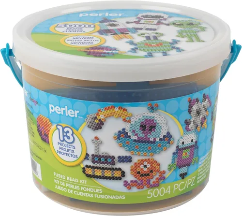 Miniatura 15 de Perler Kit de actividades para manualidades con cuentas de dinosaurios, 5004 piezas