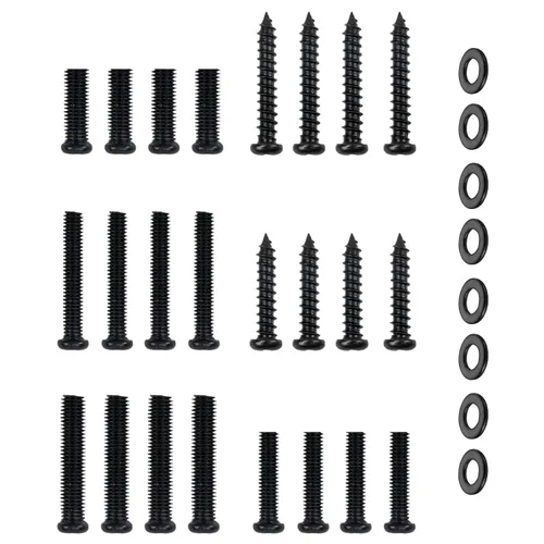 Kit de tornillos y arandelas universales para soporte de TV Insignia Sony Toshiba RCA Roku TV Mount Patas, incluye arandelas
