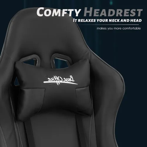 Miniatura 4 de Silla Gamer - Silla reclinable ergonómica de respaldo alto para juegos de PC con reposacabezas y soporte lumbar para adultos y niños de 8 a 12 años