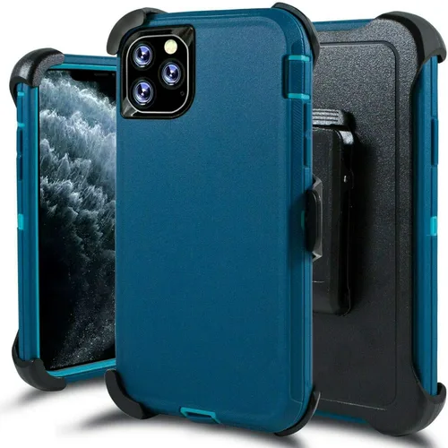 Miniatura 13 de Defender - Funda protectora compatible con iPhone 12 Pro Max, funda híbrida a prueba de golpes, diseño de doble capa, cubierta dura diseñada