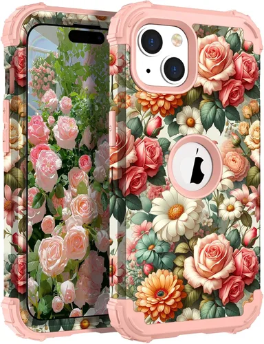 Miniatura 25 de Hocase Funda para iPhone SE 2022/2020, resistente a prueba de golpes, de plástico duro+goma de silicona, funda protectora híbrida para iPhone SE