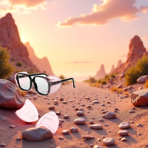 Miniatura 5 de 1 juego de gafas de seguridad laterales protectores laterales flexibles y ligeros para correr, ciclismo, deportes al aire libre, escudo contra