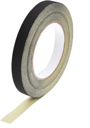 Miniatura 6 de uxcell Cinta de tela de acetato de 0.394 in para portátil reparación de guitarra eléctrica auto cinta adhesiva de alta temperatura negro 98.4