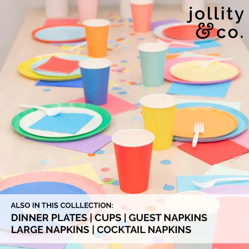 Miniatura 3 de Jollity & Co Platos de Postre Shade - Paquete de Papel Negro Ónix de 8 para Pastel - Platos Desechables de Fiesta para Baby Showers, Aniversarios