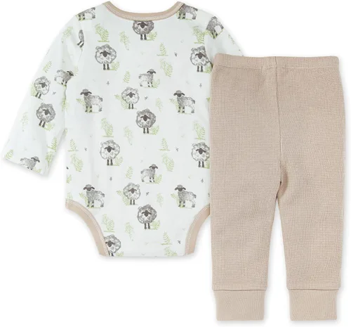 Miniatura 2 de Burt's Bees Baby Conjunto de traje y pantalón para bebé, 100% algodón orgánico