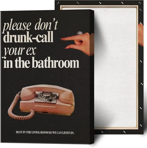 Miniatura 49 de Pósteres de citas divertidas con texto en inglés «Better Late Than Feug», lienzo minimalista con fondo blanco, arte de pared, frutas frescas
