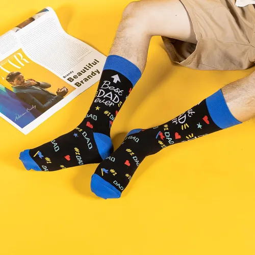 Miniatura 4 de Calcetines de cumpleaños para hombres, el mejor regalo del día del padre para él, novio, abuelo, divertidos calcetines locos