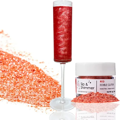 Miniatura 10 de Sip and Shimmer - Purpurina Comestible para Bebidas Oro Rosa para Cócteles, Vino, Champán, Cócteles sin Alcohol - Destellos para Cócteles - Grado