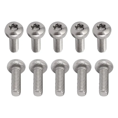 Miniatura 74 de DTGN Tornillos Torx de cabeza plana M1.0.236x0.118 in (DXL), paquete de 20, buenos para maquinaria, sujetadores de seguridad Torx de acero