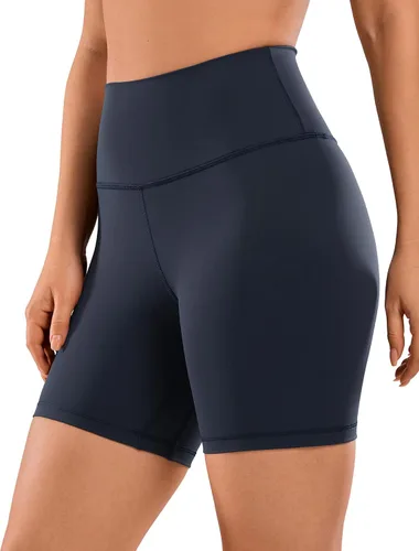 CRZ YOGA Pantalones cortos de ciclista para mujer, de 3, 4, 6, 8, 10 pulgadas, cintura alta, yoga, entrenamiento, correr, pantalones cortos de