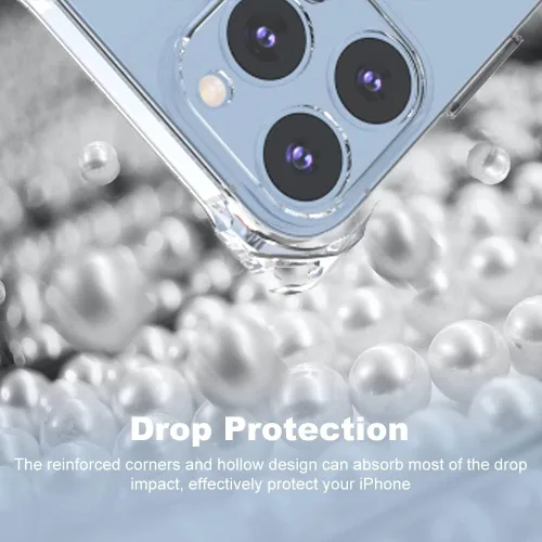 Miniatura 4 de Funda transparente para iPhone 13 Pro Max con correa cruzada ajustable desmontable, ajuste delgado, funda protectora a prueba de golpes con cordón