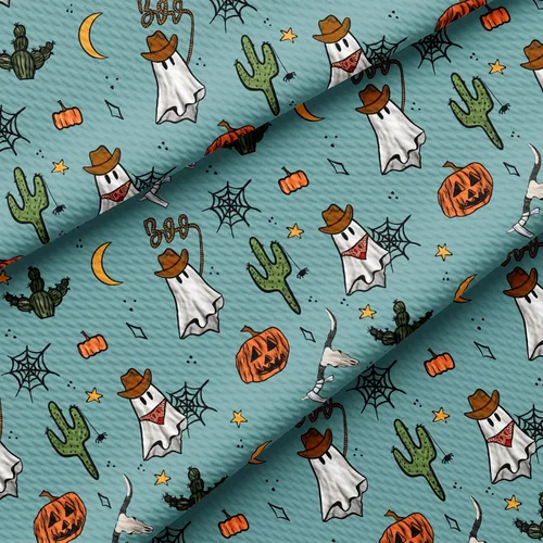 Miniatura 21 de The Yard - Tela texturizada con diseño de bala de calabaza de otoño para Halloween, Liverpool, elástica floral, 1 yarda, tela de punto grueso
