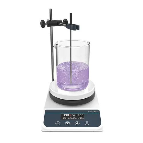 Agitador magnético de placa caliente digital 50-1500rpm, 590.0 °F/590℉, pantalla digital de 5 pulgadas con temporizador, agitador de placa caliente