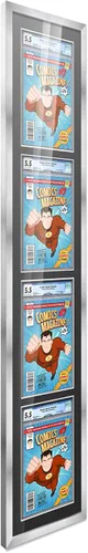 Miniatura 59 de Marco de cómic con paspartú para 8 CGC, CBCS o PGX Graded Comics - Marco de cómic blanco para cómics de 8.125 x 13 pulgadas Marco blanco