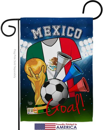 Miniatura 2 de Juego de bandera de México de la Copa del Mundo de Fútbol de México para jardín, juego de portería, pelota de fútbol, entretenimiento, actividad