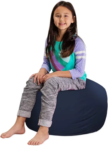 Posh Stuffable Kids Funda de Silla Puf Rellenable para Almacenamiento de Animales de Peluche - Organizador de Juguetes Infantiles, Mediano 27" -