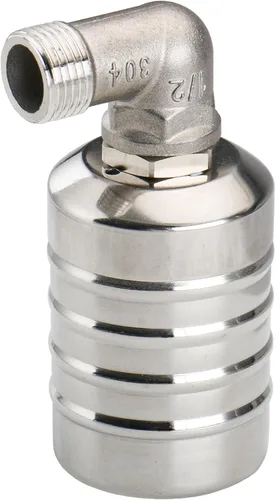 Miniatura 6 de Baomain Válvula automática de control de nivel de agua, rosca macho de 1/2 pulgada, válvula de flotador de cierre automático, acero inoxidable 304