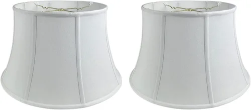 Miniatura 22 de Royal Designs, Inc. BSO-711-17WH - Pantalla de lámpara de campana de tambor poco profunda, 11 x 17 x 10, color blanco
