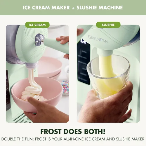 Miniatura 2 de GreenPan Frost, máquina para hacer helados y batidos, servicio suave, sorbete, margaritas, batidos, yogur congelado, sin precongelación, listo en 15