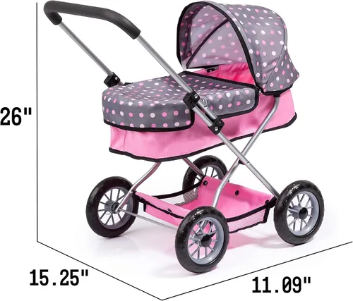 Miniatura 7 de Bayer Smarty Modern - Juego de cochecito y cochecito para muñecas de 18 pulgadas con accesorios