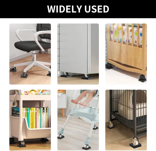 Miniatura 6 de CALIDAKA 5 tapones de rueda para muebles, almohadillas antideslizantes para muebles, tapones de cama, tapones de muebles, ruedas de silicona