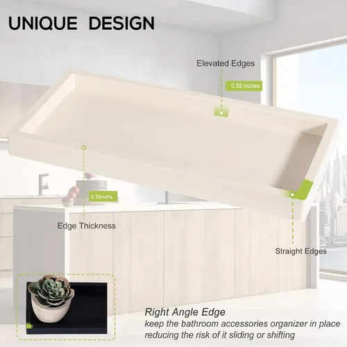 Miniatura 5 de Bandeja de baño, pequeña bandeja de tocador de silicona, jabonera, soporte para esponja, organizador de fregadero de cocina, accesorios de baño