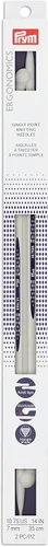 Miniatura 5 de Prym Ergonomics - Aguja de tejer de un solo punto de 14 pulgadas, tamaño 2 (paquete de 2)
