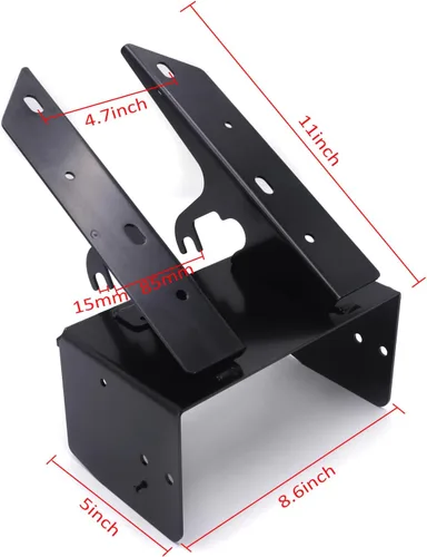 Miniatura 3 de Soportes de soporte de carenado delantero y organizador de radio compatibles con Harle H-D Road Glide 98-13 Ambos montajes