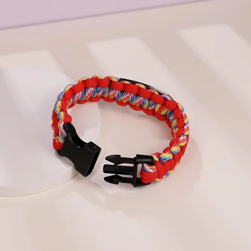 Miniatura 38 de Pulsera de alerta médica Paracord para hombres y mujeres Pulsera de identificación médica de acero inoxidable con hebillas de liberación lateral