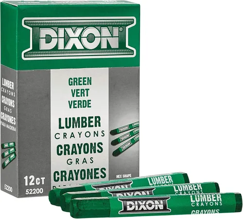 Miniatura 11 de Dixon - 464-52300 Ceras de marcaje para madera industrial, 4.5" x 1/2" Hex, blanco, 12 unidades (Paquete de 1) (52300)