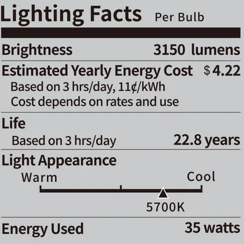 Miniatura 2 de NEEWER Bombillas LED E26 de 35 W, 2 paquetes, 3150 lúmenes/5700 K/CRI 93+/15000 h de vida útil, iluminación brillante para fotografía de video