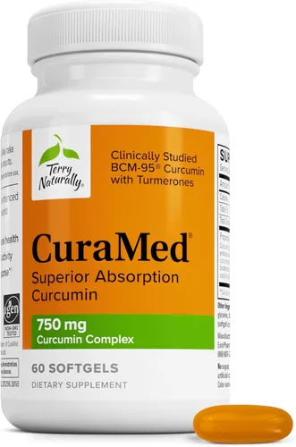 Miniatura 10 de Terry Naturally CuraMed 750 mg Complejo de curcumina – Suministro de 500 mg de curcuminoides por cápsula blanda – Apoyo antioxidante para la salud