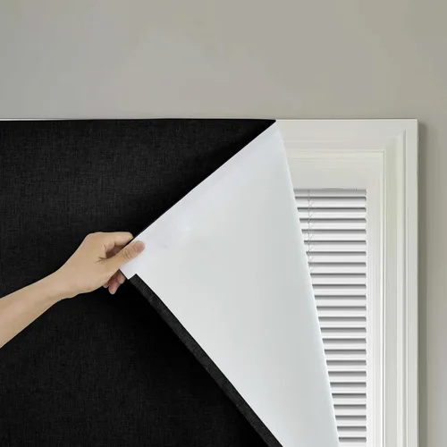 Miniatura 8 de Cortina opaca adhesiva, tratamiento completo de ventana de oscuridad para oficina en casa