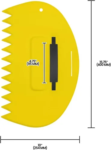 Miniatura 5 de Zenport Cuchara de hojas GA815 para pequeñas pilas de hojas, amarillo brillante