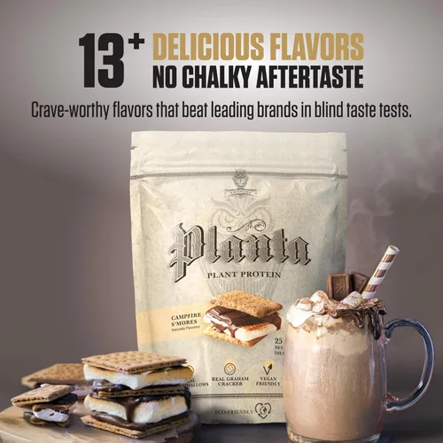 Miniatura 6 de Ambrosia Planta - Polvo de proteína a base de plantas 20g Polvo de proteína vegana sin lácteos con aminoácidos BCAA Apto para dieta cetogénica