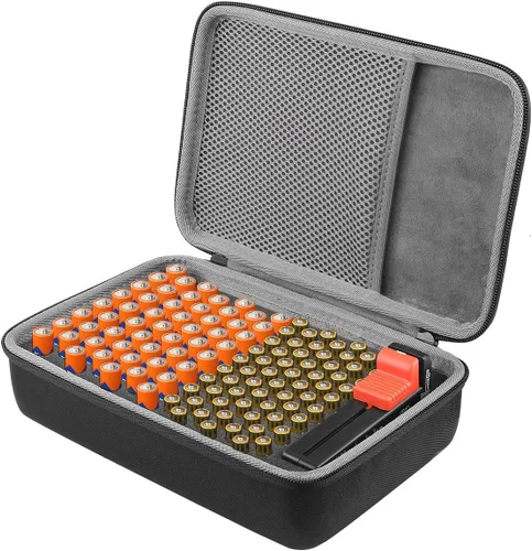 Miniatura 4 de co2CREA Estuche organizador de almacenamiento para baterías domésticas AA doble A/AAA triple A batería alcalina diaria, caja de almacenamiento