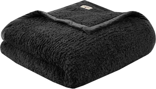 Miniatura 22 de Woolrich Burlington Manta Bereber súper suave, cobertura acogedora y ligera con ribete de terciopelo lujoso, colcha moderna y elegante para todas