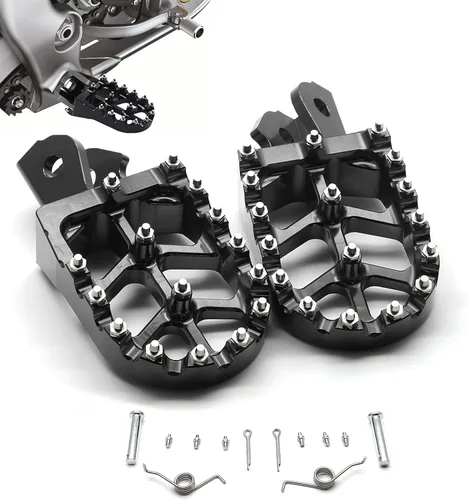 Miniatura 15 de MZS Estriberas eléctricas para motocross compatibles con X3 XXX MX3 MX4 MX5, estriberas Ebike MX más anchas reposapiés resto pedal CNC aluminio negro
