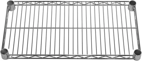 Miniatura 2 de Shelving Inc. Estantería de alambre cromado de 12 pulgadas de profundidad x 24 pulgadas de ancho con estante de 1 nivel, capacidad de peso de 800