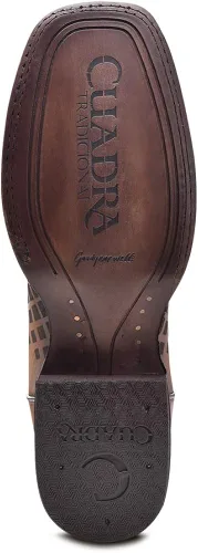 Miniatura 6 de Cuadra Botas Rodeo para hombre en cuero genuino marrón, Metálico, marrón