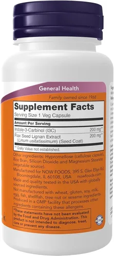 Miniatura 2 de Indole-3-Carbinol (I3C) 200 mg - 60 cápsulas vegetales x 2 botellas