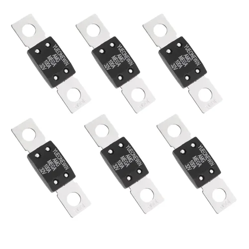 Fusibles MEGA/AMG de 100 A, 6 fusibles de 100 A MEGA/AMG de alta corriente atornillados para automóviles, camiones, vehículos de construcción,