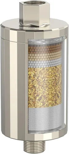 Miniatura 8 de Filtro de cabezal de ducha All Metal: filtro de ducha KDF 55 con vitamina C E y A para agua dura, filtros de agua de ducha universales de alta