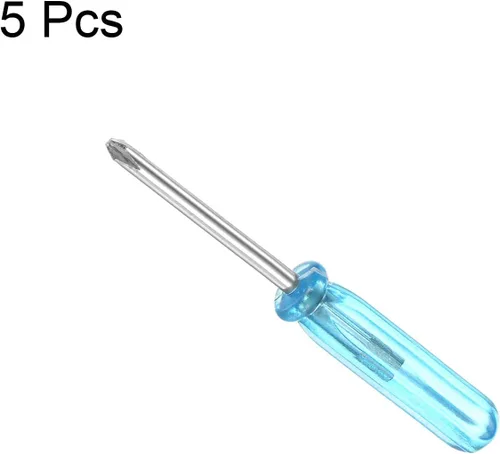 Miniatura 3 de uxcell Mini destornillador Phillips, cabeza cruzada de 0.079 in, 1.772 in de longitud para reparación de electrodomésticos pequeños, 5