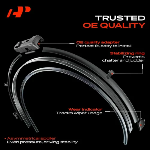 Miniatura 4 de A-Premium Limpiaparabrisas de 24 y 19 pulgadas compatible con Honda CR-V 2023-2024, Civic 2022-2024 y Acura Integra 2023-2024 -TLPN conector