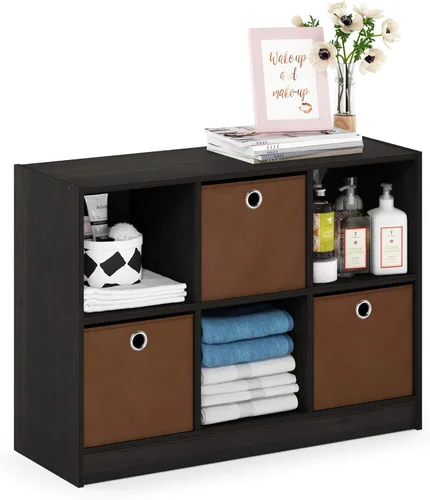 Miniatura 13 de Furinno - Estantería clásica para libros, estantes de almacenamiento, roble francés
