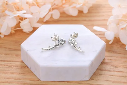Miniatura 4 de Aretes colgantes de plata de ley 925 para mujeres adolescentes y niñas