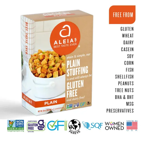 Miniatura 7 de Aleia's - Mezcla de relleno simple sin gluten, 10 onzas (paquete de 2), relleno clásico sin gluten, maíz, soja, lácteos, bajo en sodio, sin OMG
