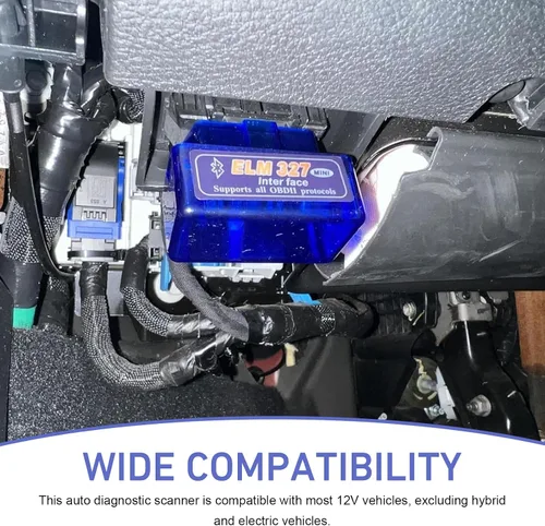 Miniatura 7 de Escáner OBD2, ELM327 V2.1 Herramienta de diagnóstico Bluetooth, lector universal de código de automóvil para Android iOS, monitor de datos